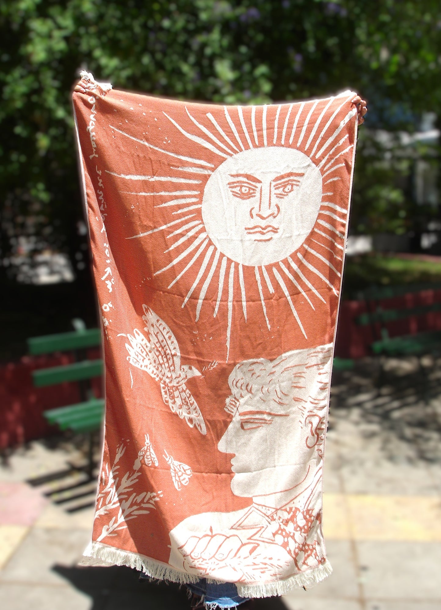 Beach Towel- "And suddenly the sun seemed far away"