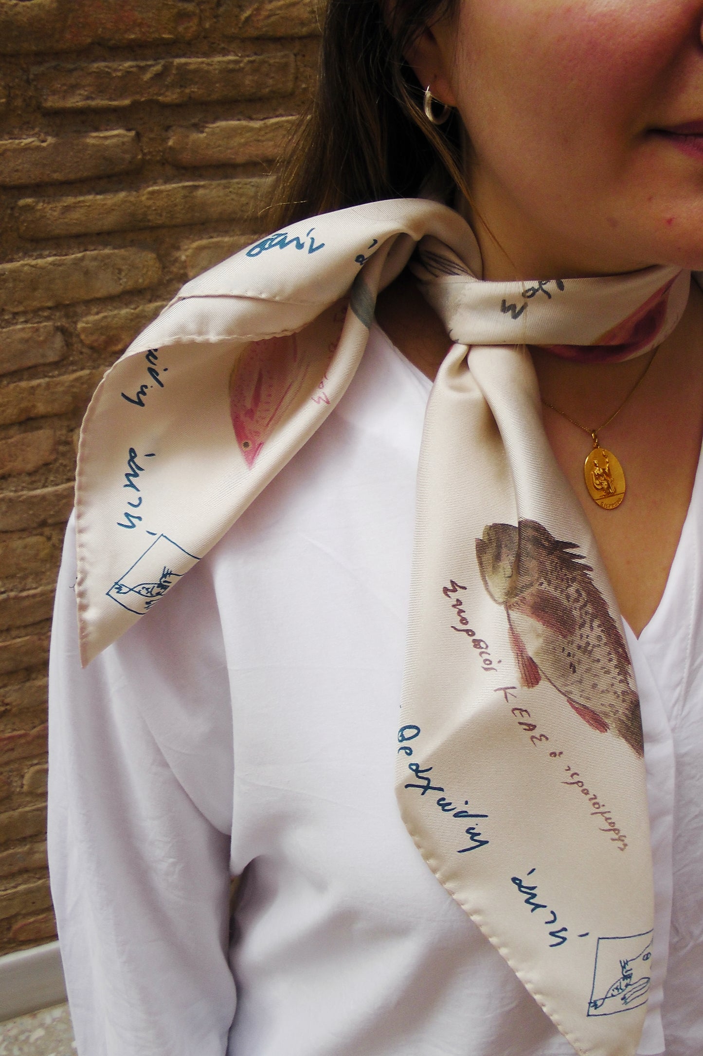 Silk Scarf- "The Fish of Kea"