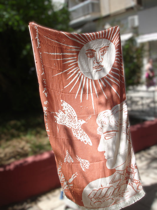 Beach Towel- "And suddenly the sun seemed far away"