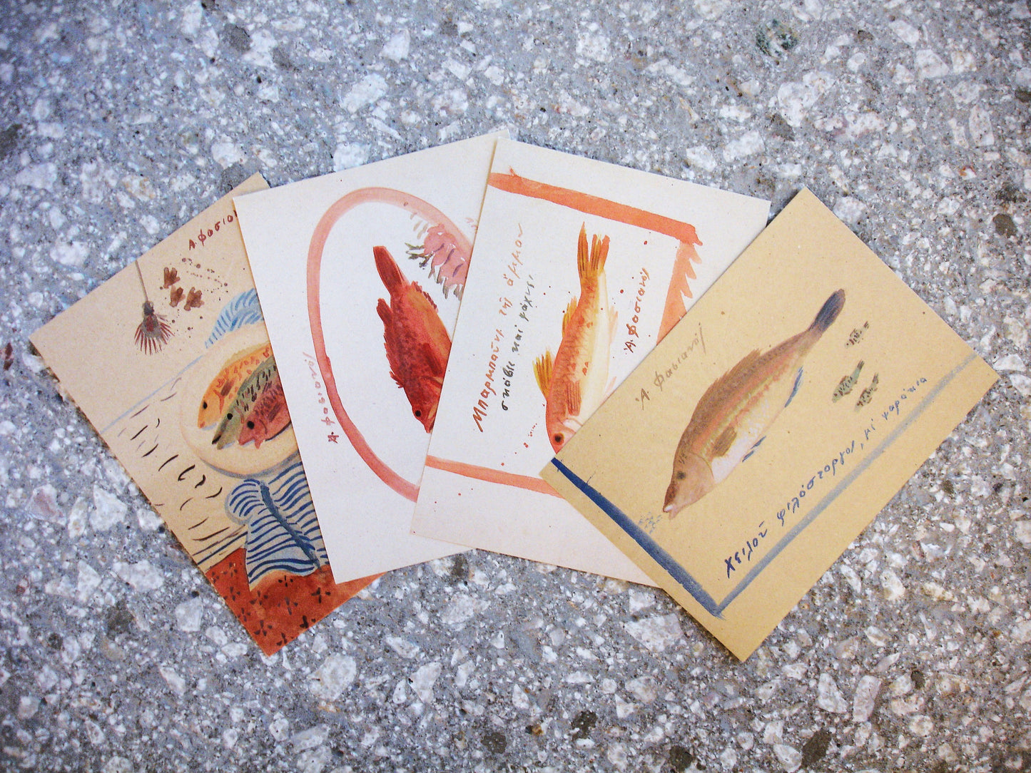 Rare postcards - 'Fish of Kea'