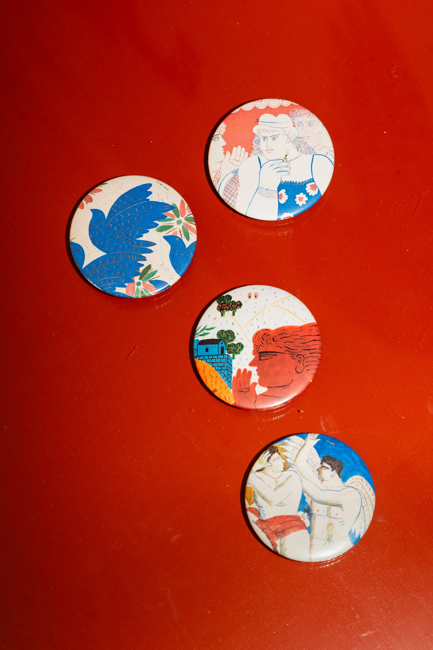 Magnets with artworks of Alekos Fassianos