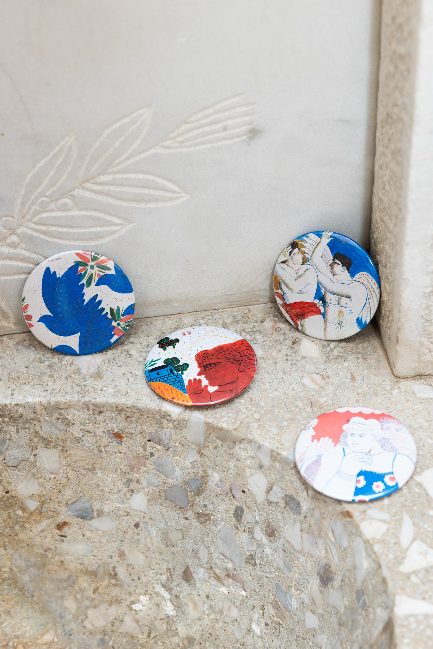 Magnets with artworks of Alekos Fassianos