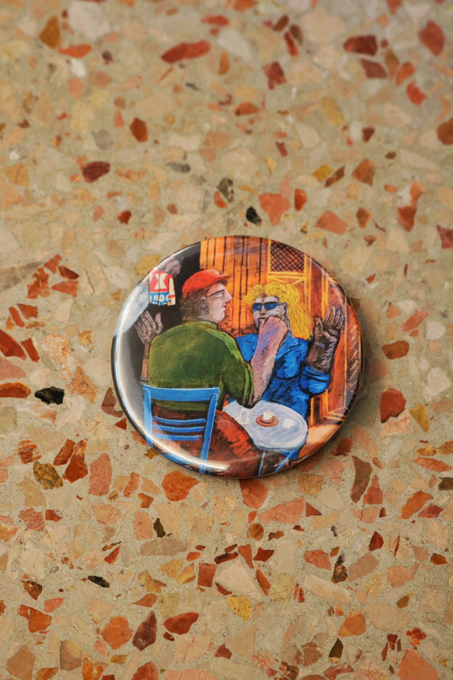 Pins with artworks of Alekos Fassianos