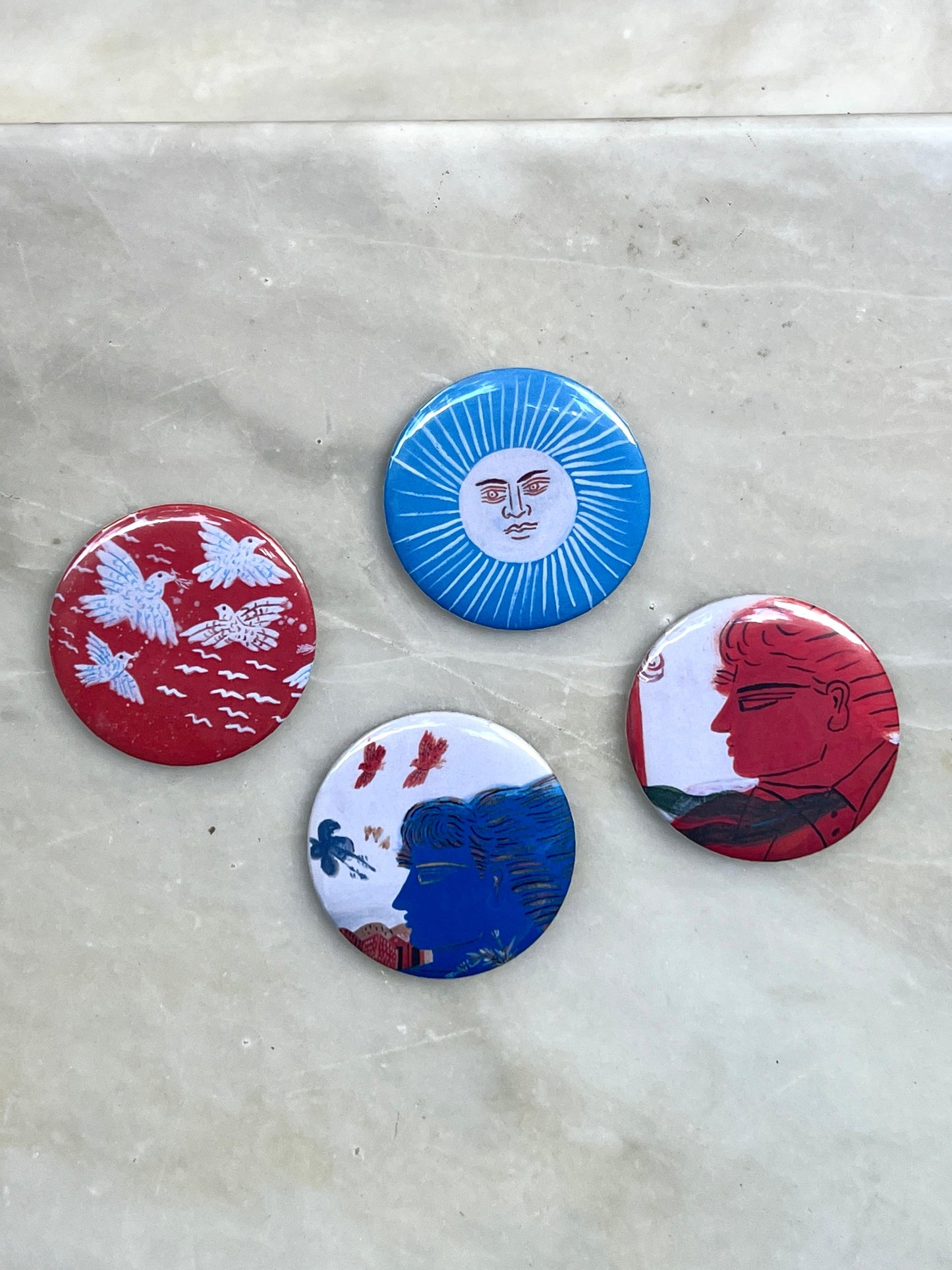 Magnets with artworks of Alekos Fassianos