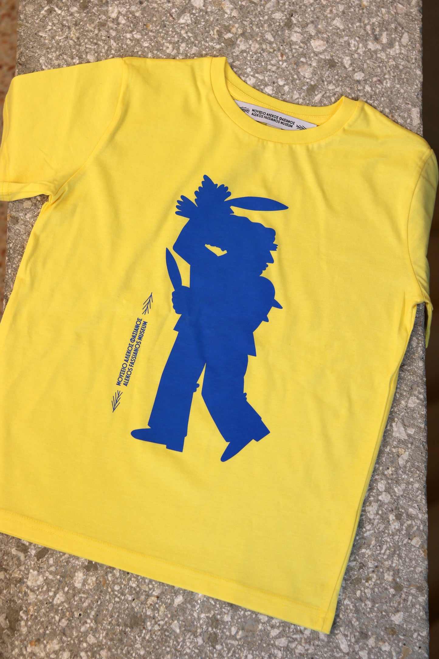 Limited Edition Kids T-Shirt - Yellow with blue figure